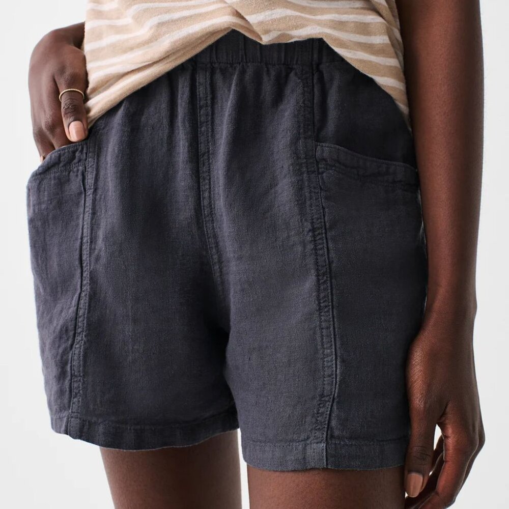 Faherty - Lighthouse Linen Short - Washed Black - Small
